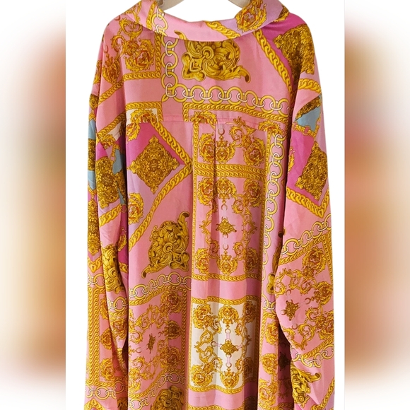 Timing Pink and Gold Patterned Blouse - Picture 5 of 7